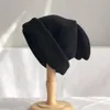 Berretti Beanie/Skull Caps 2023 Moda Drappeggio Orecchie Cappelli Per Le Donne Pelliccia Inverno Berretto Lavorato A Maglia Coreano Tinta Unita Femminile Caldo Passamontagna