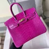 birkinbag Designer Bags Birki Handbags Have Skin Birkis Alligator Bright Face Womens Bag 25 Sewn Fog Nail