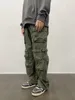 Mens Jeans Y2K American Retro Street MultiCocket Overall för män och kvinnor Autumn Winter Trend Functional Wideleg Pants 230329