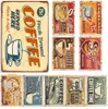 Retro Cafe Metal Painting Sign Plaque Vintage Art Poster Decor Plate Industrial Decor Club Pub Bar Home Cafe Wall Decor Plate 30x20cm W03