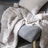 Dekens Noordse stijl Throwd Deken Simple Office Nap sjaal gebreide casual airconditioning quilt voor vliegtuigreiskussencase 230329