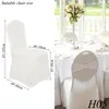 Nappe blanche coureur chaise couverture universelle extensible Polyester Spandex élastique mariage décor pour réception nappe