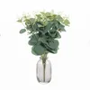 Andra evenemangsfest levererar 100st falska växter Silk Eucalyptus Leaf DIY Juldekorationer Vase For Home Garden Wedding Scrapbooking Artificial Flowers 230329