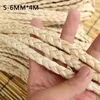 Fleurs décoratives 1PC 4M 3 brins de cosse de maïs paille matériel rotin tissage tresse matériaux pour meubles sac bricolage à la main décor artisanat