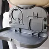 1Pc Car Cup Holder Auto Drink Food Cup Tray Car Accessories Car Folding Table Car Back Seat Table Holder Stand Desk Car Table