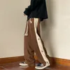 Męskie spodnie Hiphop Jogger Vintage Track Spi Spring Causal szeroka noga proste mężczyźni spodnie spodnie spodnie Mody 230329
