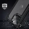 Luxe Carbon Fiber Shockproof Case voor nieuwe iPhone 15 14 13 12 11 pro Max X XR XS Matte Bumper transparant 2 in 1 Armor Cover