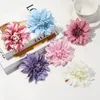 10 cm Pompon Head Fake Flower Silk Artificial Flowers for Bride Wedding Wall Flower Garden Decoration Diy Home Decor Cabeza de Pompon de Dalia de 10 cm