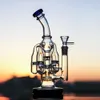 Heady Glass Water Bongs Recycler Oil Dab Rigs Smoking Pipe with Percolator Hookahs Bubbler Free Shipping