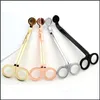 Scissors Stainless Steel Snuffers Candle Wick Trimmer Rose Gold Cutter Oil Lamp Trim Scissor Drop Delivery Home Garden Tools Hand Dh1Vq