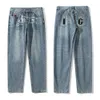 Herren Jeans Vintage Dog Y2K Baggy Herren Stickerei Straight Washed Denim Cargohose Streetwear Neutral Harajuku Ropa Hombre Hose 230329