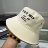 Desingers Bucket Hats s広い帽子ソリッドカラーレターサンハットファッションキャップ