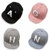 Casquettes Chapeaux Bébé Cap Doux Coton Lettre Garçon Fille Été Enfants Réglable Baseball Garçons Bonnet Soleil 230328