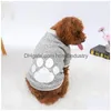 Hondenkledinghonden trui herfst en winter fleece print warme teddy huisdier kleding drop levering huizen tuinbenodigdheden dhc3s