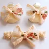 Hair Accessories 2PCS/Set Gift Cute Flower Baby Girl Headband Socks Cotton Lace Bow Born Princess Elastic Band Kids