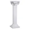 Party Decor White Roman Column With Artificial Rose Lily Flower Road Cited Aisle Runners Pillar for Wedding Celebration Decoration