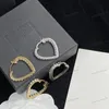 Designer Hoop Dangle Earring Fashion Crystal Heart Eardrop For Woman Classic Brand Gold Silver Luxurys Jewelry Earrings