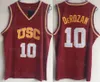 USC Trojans Jersey College DeMar DeRozan 10 1 Nick Young 24 Brian Scalabrine 31 Cheryl Miller 33 Lisa Leslie All Szyged Team Red White Yellow Shirt Color NCAA