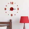 Relógios de parede Mini Relógio de parede da casa 3D Adesivos de espelho de acrílico DIY para decoração de casa quartzo agulha adesiva auto -adesiva 230329