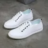 Zapatos de vestir, zapatos de mujer, verano 2020, primavera, zapatos casuales blancos para mujer, zapatos planos transpirables a la moda, zapatillas de deporte transpirables para mujer AA230328