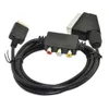 Hight quality Console TV Lead cable for PS2 cord Scart Cable with AV Box Adapter