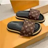 2023 Designer klassische Herren- und Damenhausschuhe Modetrend Gummisohle Paarschuhe Luxuriöser Slide-Druck Fashion Slide Schwarz