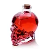 Kristal Su Şişesi Kafatası Dekanter Sıvı Cam Şişe Ahşap Cork Kafatası Camı Bira Şarabı Viski Scotch Votka Bar Aracı J0329
