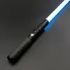 LED -svärdpistoler txqsaber tunga duellering rgb neo pixel slät lampor färger byter metall hilt lås upp blaster laser jedi svärd barn leksaker 230329