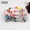 Jouets de dentition pour bébé DIY Silicone Baby Nipple Clip Nom personnalisé Bow Nipple Chain Baby Tooth Apaisant Chewing Toy Dummy Clip Shower Gift 230329