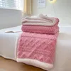 Blankets Sherpa Throw Blanket for Couch Sofa - Fuzzy Soft Cozy Double Layer Blanket for Bed Fleece Thick Warm Blanket for Winter 230329