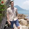 Casual shirts voor heren aankomen Heren Cargo Shirt Men Casual Shirt Solid Shirts Multi Pocket Work Shirt Plus Size 100% Cotton 230329