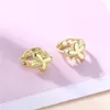 Boucles d'oreilles cerceau mignon creux papillon mode vrilles 2023 18k plaqué or bijoux en vente arrivée charme amour Animal