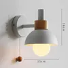 Wandlampen moderne led lamp Noordelijke ijzeren houten sconce lichten voor slaapkamer woonkamer keuken spiegel lichte badkamer huis kunst decor