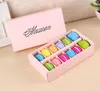 12 Cavity Cupcake Macaron Box Titolari Regali alimentari Scatole di carta per imballaggio per prodotti da forno Snack Candy Biscuit Muffin