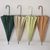 Paraplu's 16 botten parasols golfstrand paraplu dames lang handvat katana regenhandleiding sombrilla playa uv