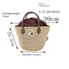 Cute Anime People Thermo Cooler Bag Paglia tessuta Frigorifero portatile Borse per il pranzo con isolamento termico Picnic Food Icepack Congelatore freddo Totebags Conservazione fresca