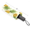 Parapluies enfants cadeaux belle impression de fruits pliant enfants parapluie pluie femmes automatique jaune ananas