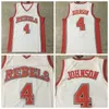 NCAA UNLV REBELS College#4 Larry Johnson Jerseys Men Basketball University White Away Color Breathable For Sport Fans Pure Cotton Shirt Excellent Quality On Sale