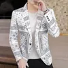 Costumes pour hommes Casual Men Suit Coat Long Sleeves One Button Outerwear Minceur Single Top