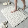 Carpet Family bathroom mat Non slip pebble carpet absorbs lava Bedroom floor Toilet memory foam washable carpet Bathroom decorative mat 230329