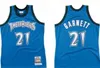 Retro Basketball Jerseys 21 Kevin Garnett Jersey Mitchell Ness 1995-96 97-98 03-04 Classics Vintage Men Sleveless