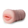 Massager sex toy masturbator Aircraft Cup Non Inflatable Solid Doll Mouth Pudendal and Anal Three Famous Devices TPE Material Odorless Adult Products