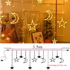 Other Event Party Supplies Star Moon Led Curtain Garland String Light EID Mubarak Ramadan Decorations for Home Islam Muslim Event Party Supplies Decor 230329