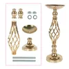 Andra evenemangsfestleveranser TABELL CENTERPIECE Flower Holder Gold Metal Flower Bouquet Vase For Wedding Mariage Decor Table/Aisle Stand Floral Holder 230329