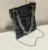 Totes Bags Shoulder Blings Wallet For Silver Chain Brand Designer Evening Party Clutch Strap Fashion Single Messengers Purses 230329