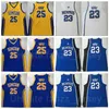 NCAA Tigers College Basketball 23 Derrick Rose Jersey Man University Simeon Career Academy School Team Purple Blue Yellow White Coll