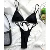 Women's Swimwear Sexy Thong Tiny Mini Bikini Female Swimsuit Women Two-pieces Set Padded Bather Bathing Suit Swim Lady K3063