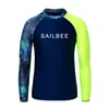 Herren Bademode Sailbee Herren UV Schutz Bademode Langarm Bademode Herren Rashguard Surfing Rashguard Surfing Boat Surfing Shirt 230329