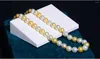 Chains Huge Charming 18"11-12mm Natural South Sea Genuine White Golden Round Pearl Necklace Jewelry Choker