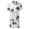 Men's Tracksuits Summer Set Men Shorts Defina a impressão de camisa havaiana e shorts usa roupas de férias vocação vocação